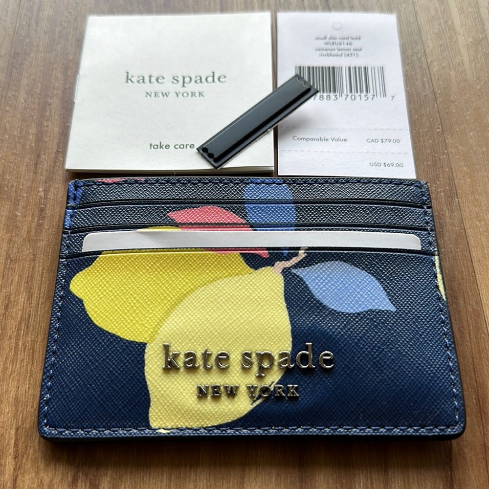 Kate Spade Cameron Lemon Zest Card Wallet